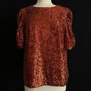 NWT Anthro Sequin Top